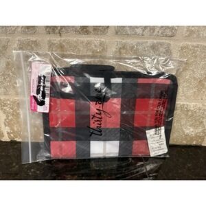 Thirty-One 31 Shine On Jewelry Case in Check‎ Mate Red Plaid New